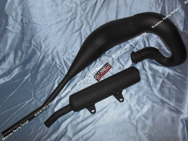 vue Pot d'échappement GIANNELLI pour KAWASAKI KMX 125cc 2 temps 1982 a 2001