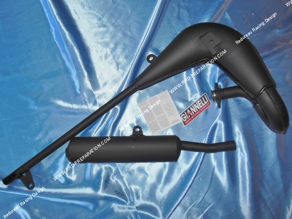 vue Pot d'échappement GIANNELLI pour SUZUKI TSX E 80cc 2 temps 1982 a 2001