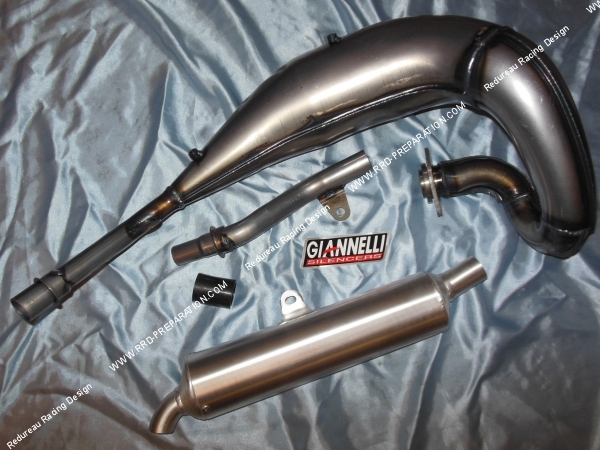 vue Pot d'échappement GIANNELLI pour YAMAHA DTR R 125cc 2 temps 1989 a 1990