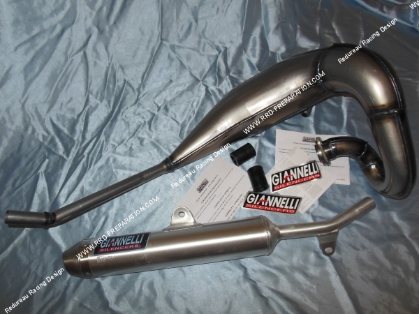 vue Pot d'échappement GIANNELLI pour YAMAHA DT R  X 125cc 2 temps 2004 a 2006