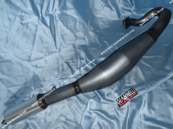 vue Pot d'échappement GIANNELLI pour YAMAHA TZR 125cc 2 temps 1982 à 1989