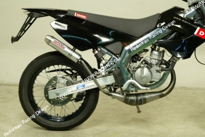 vue Pot d'échappement GIANNELLI passage bas pour Derbi DRD EDITION SM 50cc de 2005 à 2006
