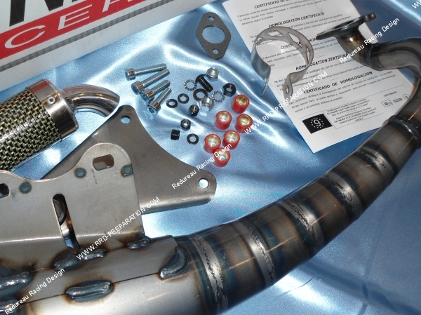 vue Pot d' échappement GIANNELLI REVERSE pour scooter minarelli horizontal (nitro, aerox, ovetto, neos, ...)