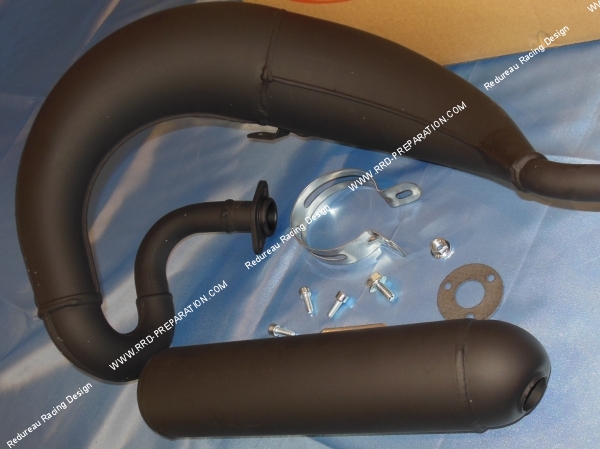vue Pot d' échappement TECNIGAS type origine passage haut pour DERBI SENDA, X-TREME, X-RACE, DRD...