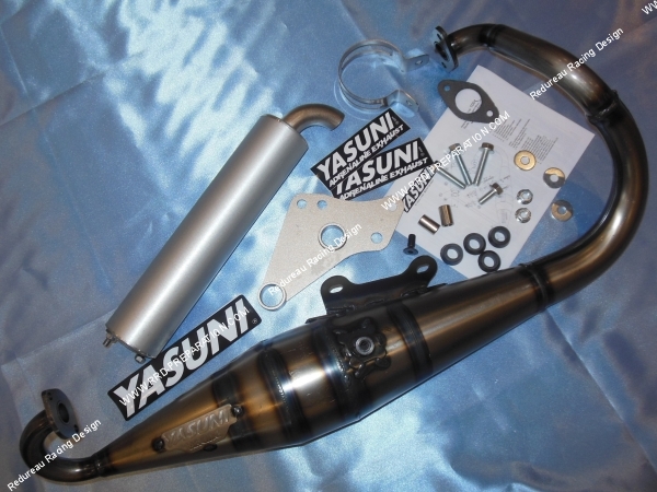 vue Pot d' échappement YASUNI Z pour moteur scooter PEUGEOT Vertical Air et Liquide