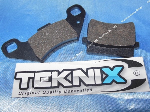 vue Plaquettes de frein TEKNIX avant  arrière pour 50cc à boite PEUGEOT Xp6, Xp7...