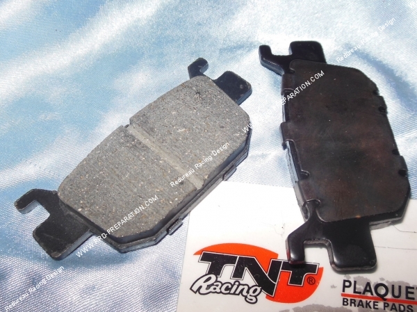 vue Plaquettes de frein TNT Racing arrière pour maxi-scooter HONDA SH 300, SWING 125 et 150cc