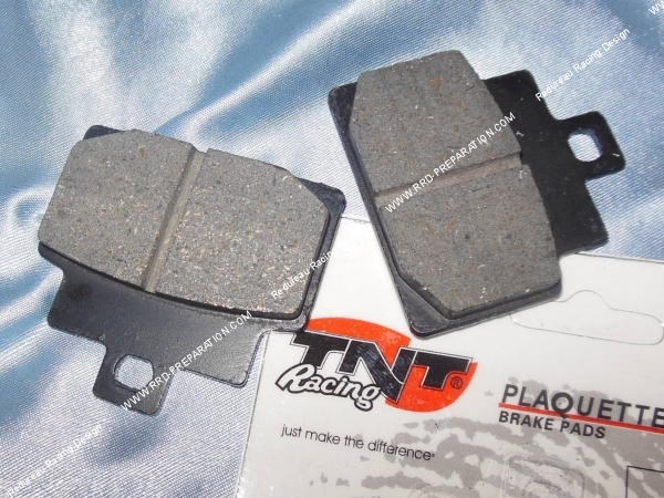 vue Plaquettes de frein TNT Racing avant  arrière pour maxi-scooter APRILIA Leonardo 125cc