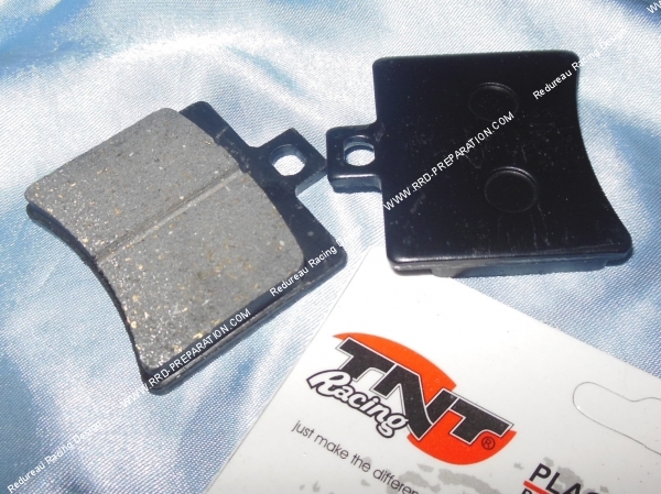 vue Plaquettes de frein TNT Racing avant pour maxi-scooter APRILIA Scarabeo 125, 200, 250, 400, 500cc