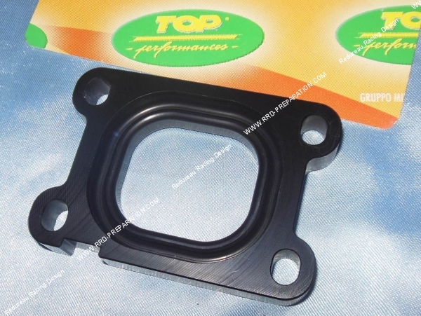 vue Platine en aluminium pour pipe d'admission TPR orientable avec carburateur MIKUNI, OKO et autres...