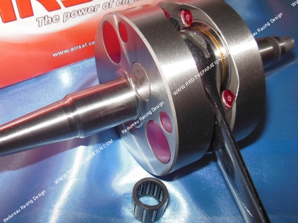 vue équilibreur Vilebrequin, vilo, embiellage AIRSAL Xtrem course 40mm pour mécaboite moteur DERBI euro 3
