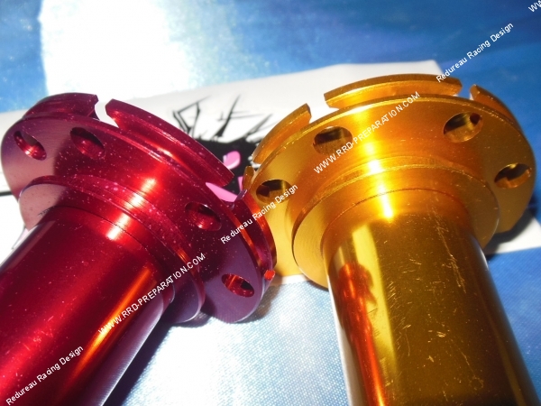 vue réglages Poignée d’accélérateur, tirage rapide TUN'R aluminium CNC universel couleurs anodisés Rouge, Argent, Bleu, Noir ou Or