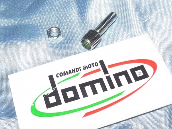 vue Régleur / barillet tendeur de câble filetage Ø5mm / embout pour gaine Ø6mm pour moto et autre (écrou frein libre)