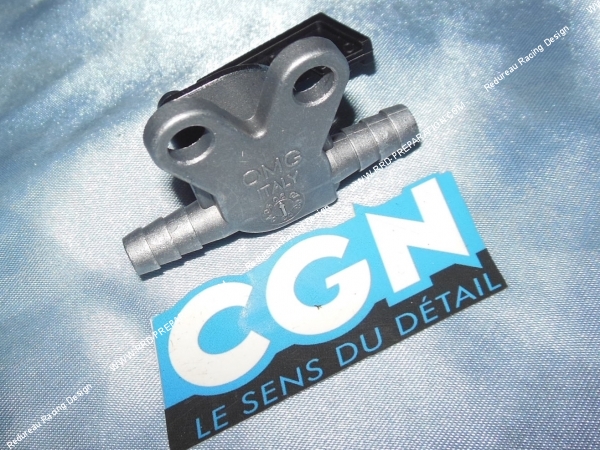 vue Robinet d’essence sur durite CGN universel Ø8mm avec fixation sur cadre