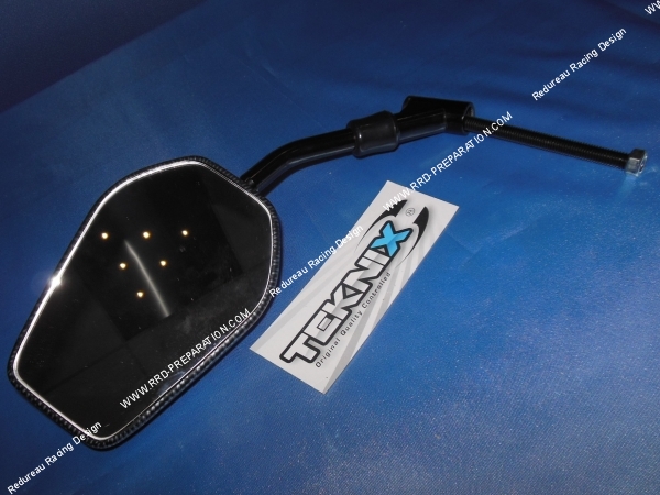 vue Rétroviseur TEKNIX homologué réversible carbone pour scooter Peugeot SPEEDFIGHT 3