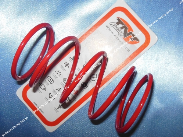 vue Ressort de poussée TNT Racing Ø4mm rouge +22% pour PIAGGIO  GILERA et PEUGEOT