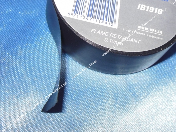vue Scotch, rouleau, ruban adhésif, isolant  pvc noir HPX longueur 10 mètres, épaisseur 19mm