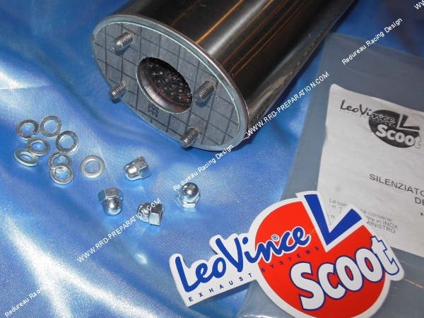 Silencieux, cartouche pour échappement LEOVINCE V6 STRADALE sur mécaboite, moto...