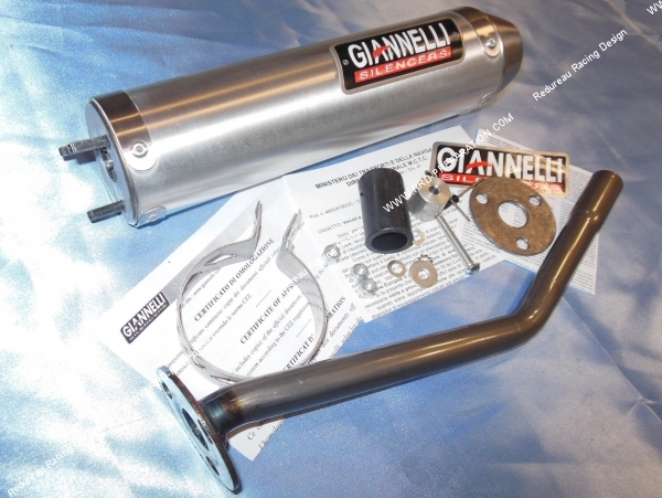 vue Silencieux GIANNELLI Aluminium ou Carbone avec tube de fuite pour HM CRE DERAPAGE et CRE BAJA de 2003 à 2009
