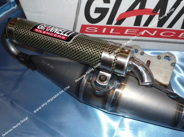 vue silencieux Pot d' échappement GIANNELLI REVERSE pour scooter minarelli horizontal (nitro, aerox, ovetto, neos, ...)