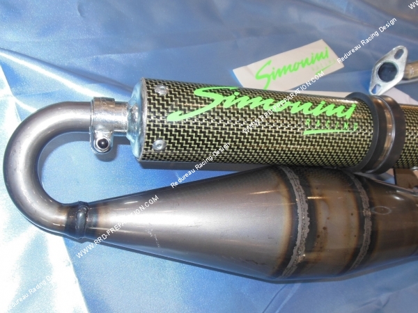 vue silencieux Pot d'échappement SIMONINI Racing pour scooter HONDA Bali, Sfx, ...