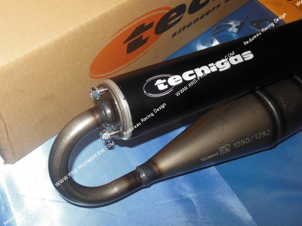 vue silencieux Pot d' échappement TECNIGAS NEXT-R pour scooter minarelli horizontal (nitro, aerox, ovetto, neos, ...)