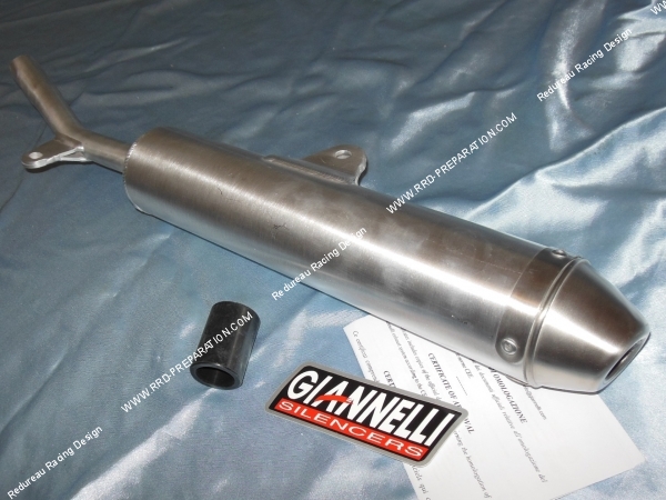 vue Silencieux seul d'échappement GIANNELLI aluminium pour YAMAHA DT R / X 2004 à 2006 125cc