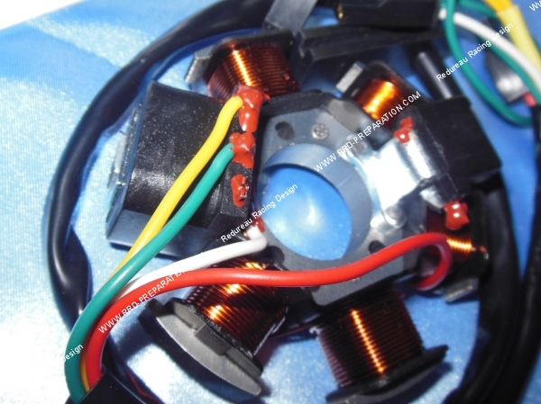vue Stator & câbles P2R pour allumage d'origine DUCATI 60 watts DERBI SENDA SM, ENDURO...