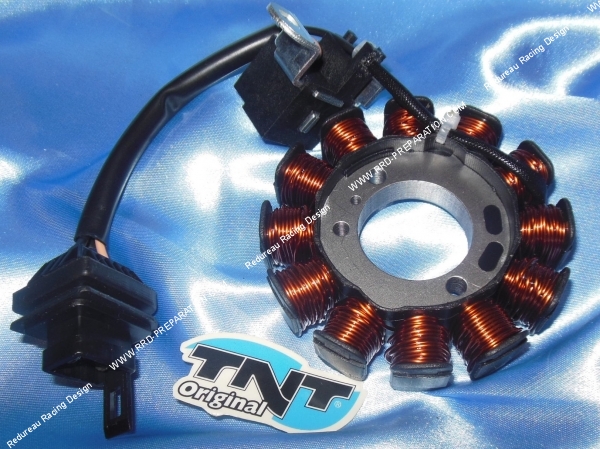 vue Stator + câbles TNT avec capteur pour allumage d'origine pour scooter PIAGGIO 4 temps 50cc