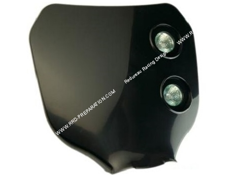 vue Tête de fourche CROSS TUN'R avec éclairage pour moto... bleu, blanc ou noir