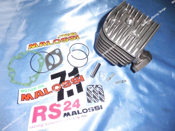 vue ensemble Kit 70cc Ø47mm (axe de 10mm) fonte MALOSSI pour DERBI Air (ATLANTIS, PADDOCK, PREDATOR...)