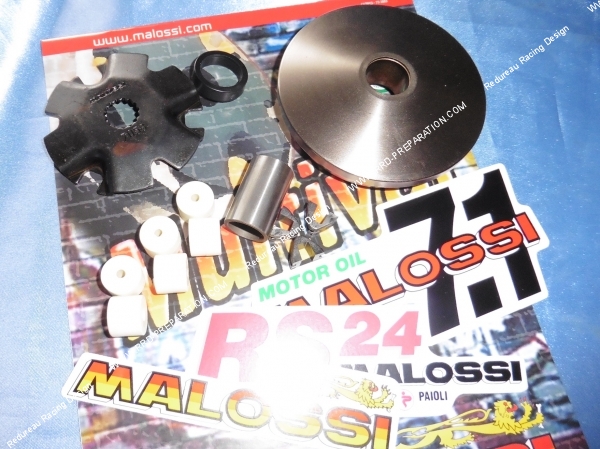 vue ensemble Variateur MALOSSI MULTIVAR pour moto 50 automatique MBK ZX & YAMAHA DT MX