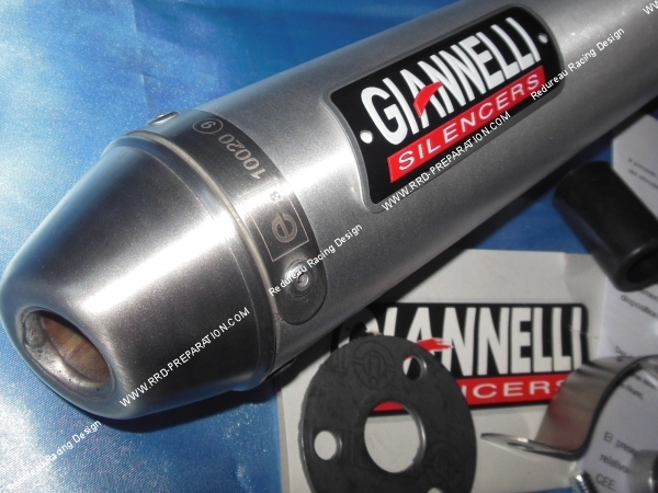 vue extrémité Silencieux GIANNELLI Aluminium ou Carbone avec tube de fuite pour BETA RR enduro et super-motard année 2012