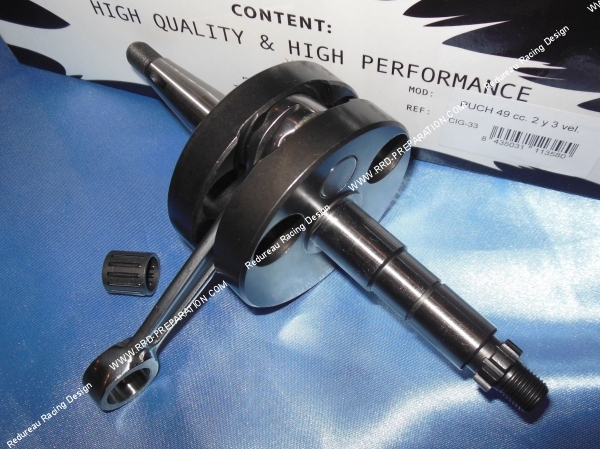 vue Vilebrequin BARIKIT renforcé (vilo  embiellage) Ø12mm pour PUCH Maxi 50...