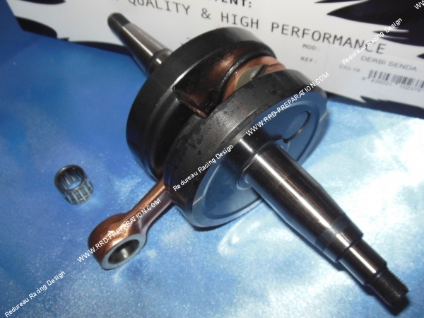 vue Vilebrequin, vilo, embiellage BARIKIT SPORT course 40mm pour mécaboite moteur DERBI euro 1 & 2 sauf GPR