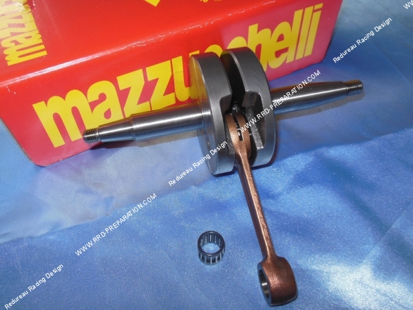 vue Vilebrequin, vilo, embiellage MAZZUCCHELLI renforcé pour mécaboite moteur minarelli P4 & P6
