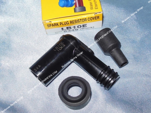 zoom Anti-parasite NGK LB10E résistance 10kΩ pour bougie avec olive (modèle standard)