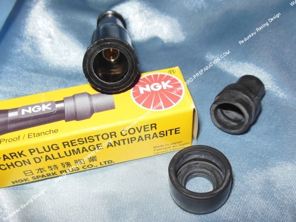 zoom Anti-parasite NGK SB10F résistance 10kΩ pour bougie sans olive (modèle droit)