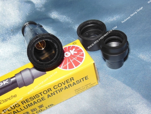 zoom Anti-parasite NGK SD10F résistance 10kΩ pour bougie sans olive (modèle droit)