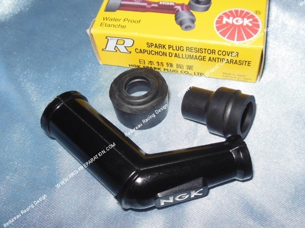 zoom Anti-parasite NGK VB10F résistance 10kΩ pour bougie sans olive (modèle long)