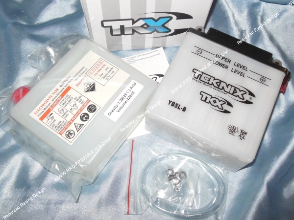 zoom Batterie TEKNIX YB5L-B 12v (acide avec entretien) pour moto, mécaboite, scooters