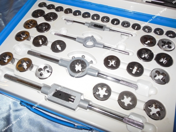 zoom Coffret de tarauds et filières ACSUD Industry 110 pièces du M2 au M18