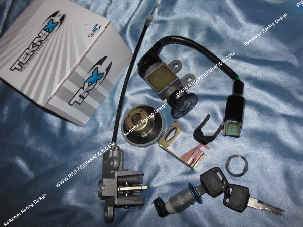 zoom Contacteur à clé complet TEKNIX scooter chinois  V-CLIC 50cc 4 temps