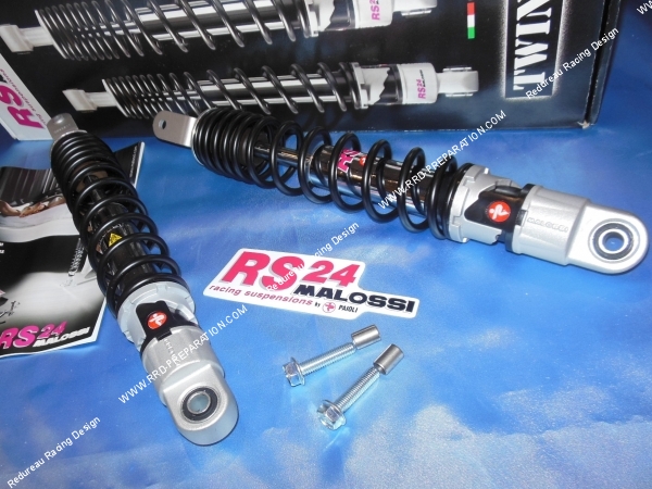 zoom Couple d’amortisseurs arrière TWINS MALOSSI pour maxi-scooter 125150180cc YAMAHA, MBK et autres modèles