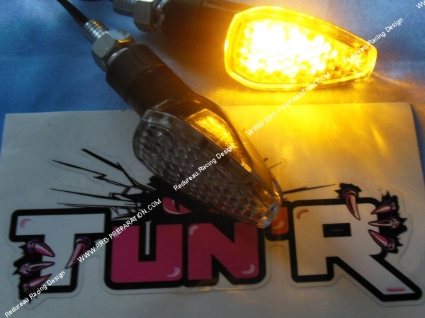 zoom Clignotants à leds TUN’R INDICATOR couleurs au choix homologué universel
