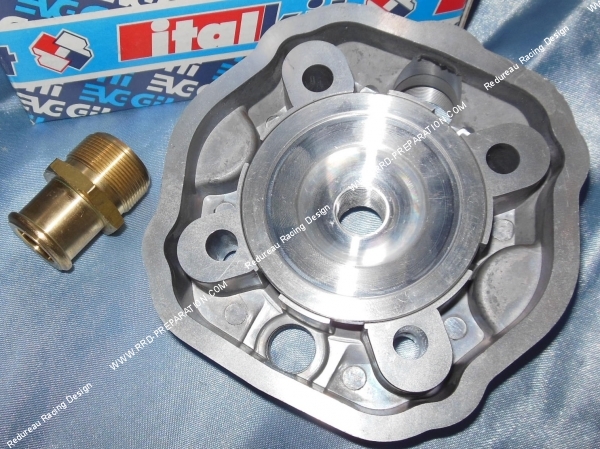 zoom Culasse à plot complète Ø48mm pour kit et pack 80cc ITALKIT Racing aluminium sur DERBI euro 3