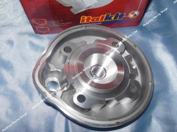 zoom Culasse à plot complète Ø48mm pour kit et pack 80cc ITALKIT Racing aluminium sur minarelli am6