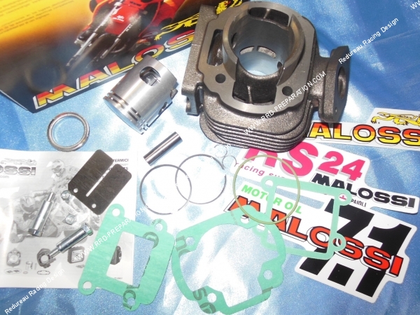 zoom Cylindre - piston sans culasse 50cc Ø40mm MALOSSI fonte minarelli vertical (booster, bw's, ...)