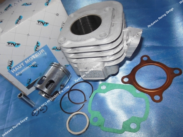 zoom Cylindre - piston sans culasse 50cc Ø40mm TNT Original aluminium (axe de 10mm) minarelli horizontal air (ovetto, neos, ...)