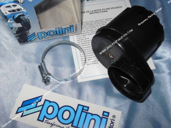 zoom Filtre à air, cornet mousse POLINI Microboîte spécial carburateur POLINI CP